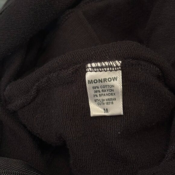 MONROW Supersoft Micro French Terry Hooded Jumpsuit - Picture 3 of 4